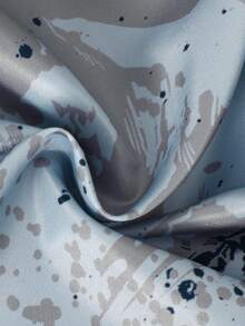 SHEIN Young Boys Graphic Print Zip Fly Hooded Jacket - Grey - View 8