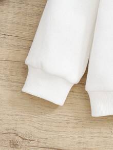 SHEIN 寶寶男孩可愛面部圖案長袖圓領運動衫3入組 - 彩色 - 查看 5