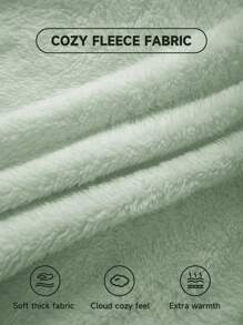 SHEIN EZwear Kích thước lớn Của phụ nữ Thả vai lông tơ Áo nỉ - Màu xanh Ô liu - Xem 3