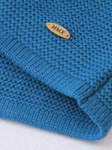 Baby Boys' Hooded Sleeveless Cardigan Vest - Teal Blue - View 4