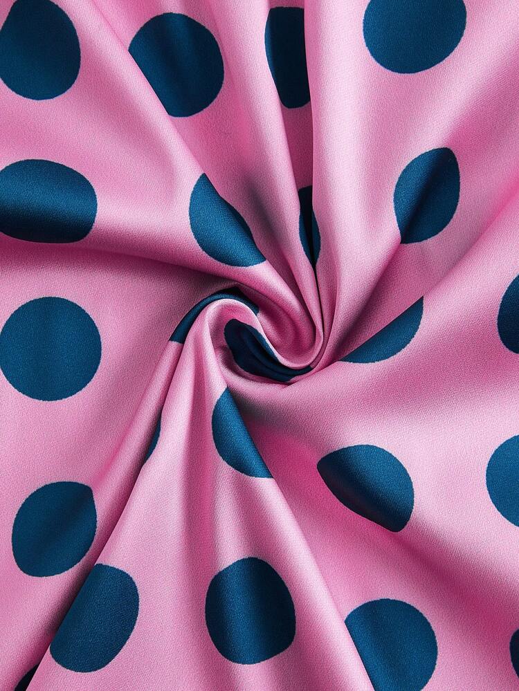 Women's Polka Dot V-neck Dress