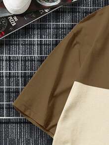 Manfinity Homme 男款顏色拼接修身t恤 - 彩色 - 查看 6