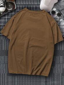 Manfinity Homme 男款顏色拼接修身t恤 - 彩色 - 查看 2