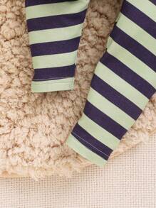 SHEIN Langarm-hauskleidungsset Für Kleinkinder, Unisex, Niedliches Tiermuster, 3-teilig