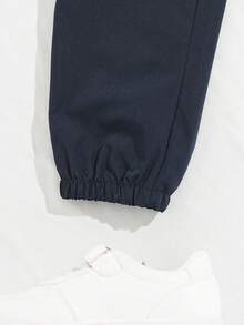 SHEIN 幼童男孩時尚休閒貨物褲