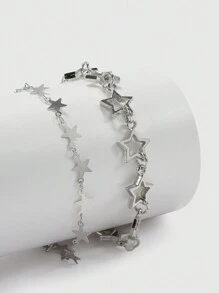 ROMWE Grunge Punk 2 件/包 星形手鍊