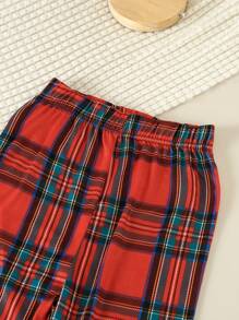 男士格紋睡衣套裝 - 彩色 - 查看 4