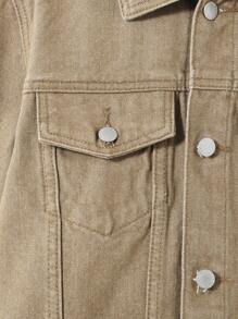 SHEIN Tween Boy Loose Fit Denim Cargo Outfit, Casual