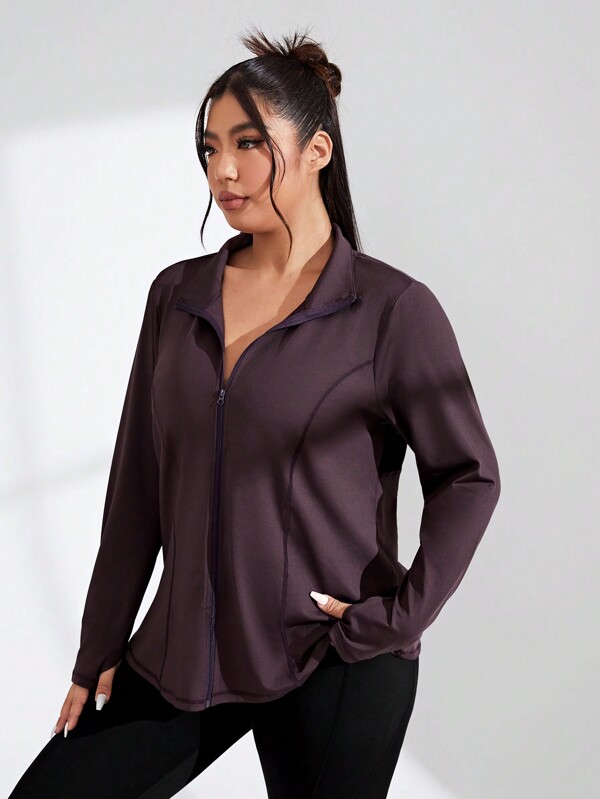 Rhythm Era Veste De Sport Zippée Sur Le Devant De Grande Taille