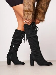 SheIn SXY 女性黑色靴子 - 黑色 - 查看 1