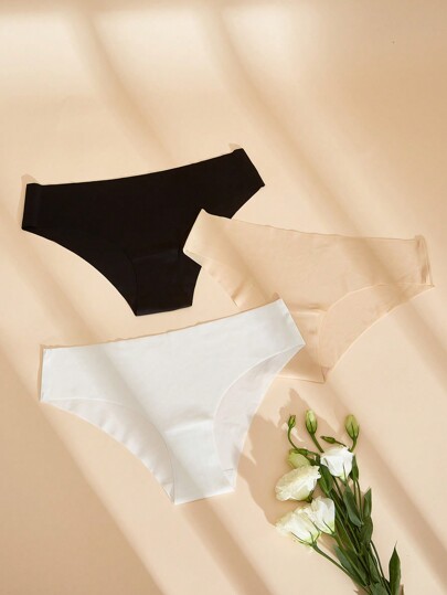 طقم سروال داخلي سلس 3 قطع