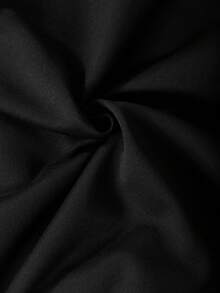 SHEIN 2入組少年男孩拼色連帽衛衣和休閒褲春夏套裝 - 黑色 - 查看 5