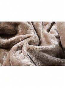 Men Teddy Lined Hooded Quilted Coat - Black - View 5