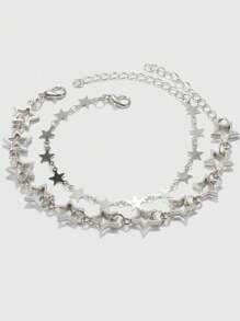 ROMWE Grunge Punk 2 件/包 星形手鍊