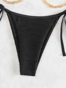 Swim SXY Chain Halter Neck Bikini Set Summer Beach - Multicolor - View 7