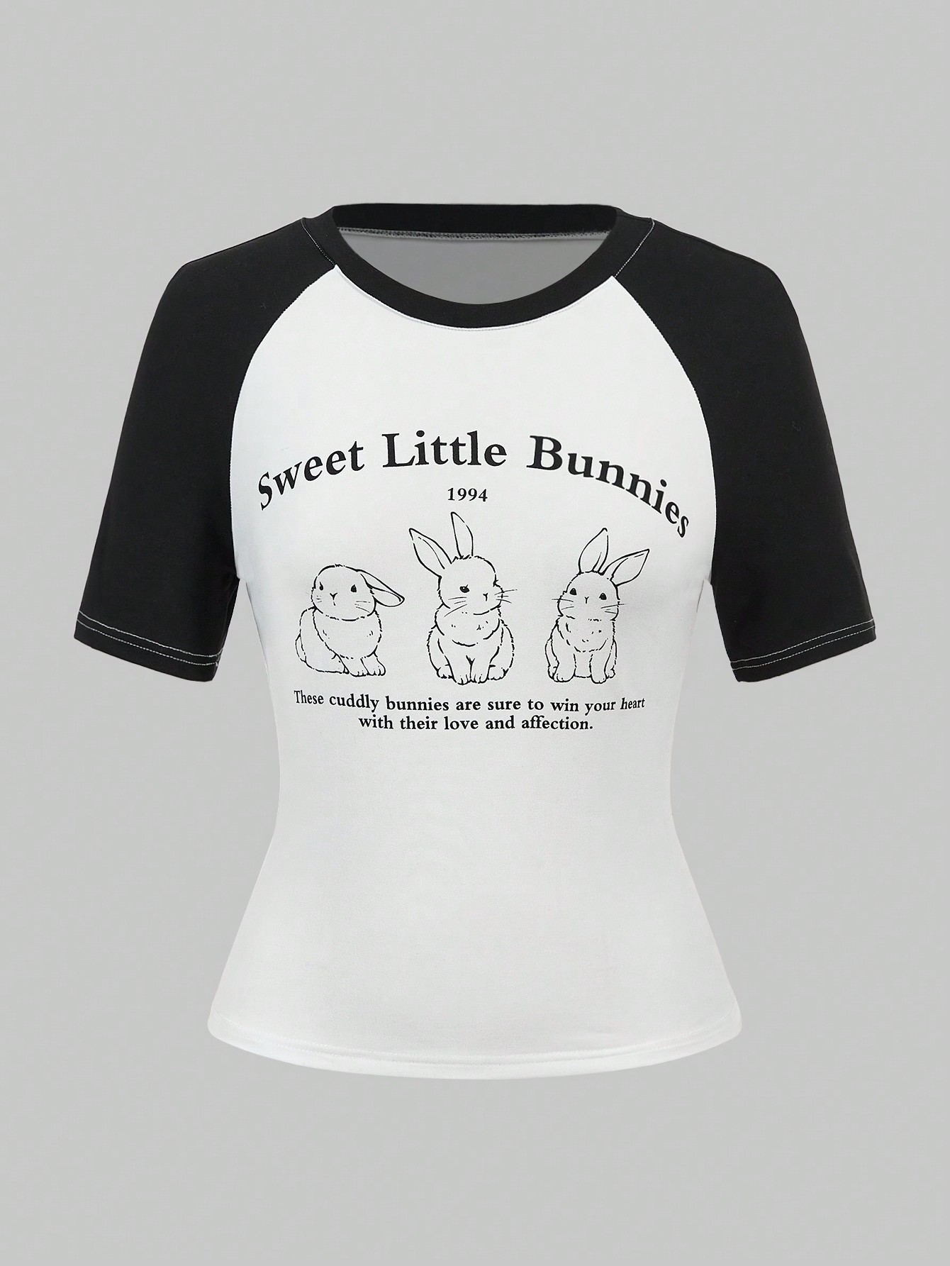 [LUV IS TRUE]★NM RABBIT TEE Qoo10 LUV IS TRUE NM RABBIT TEE プリント 半