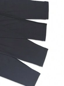 男士灰色圓領長袖長褲保暖內衣套裝 - 深灰色 - 查看 5