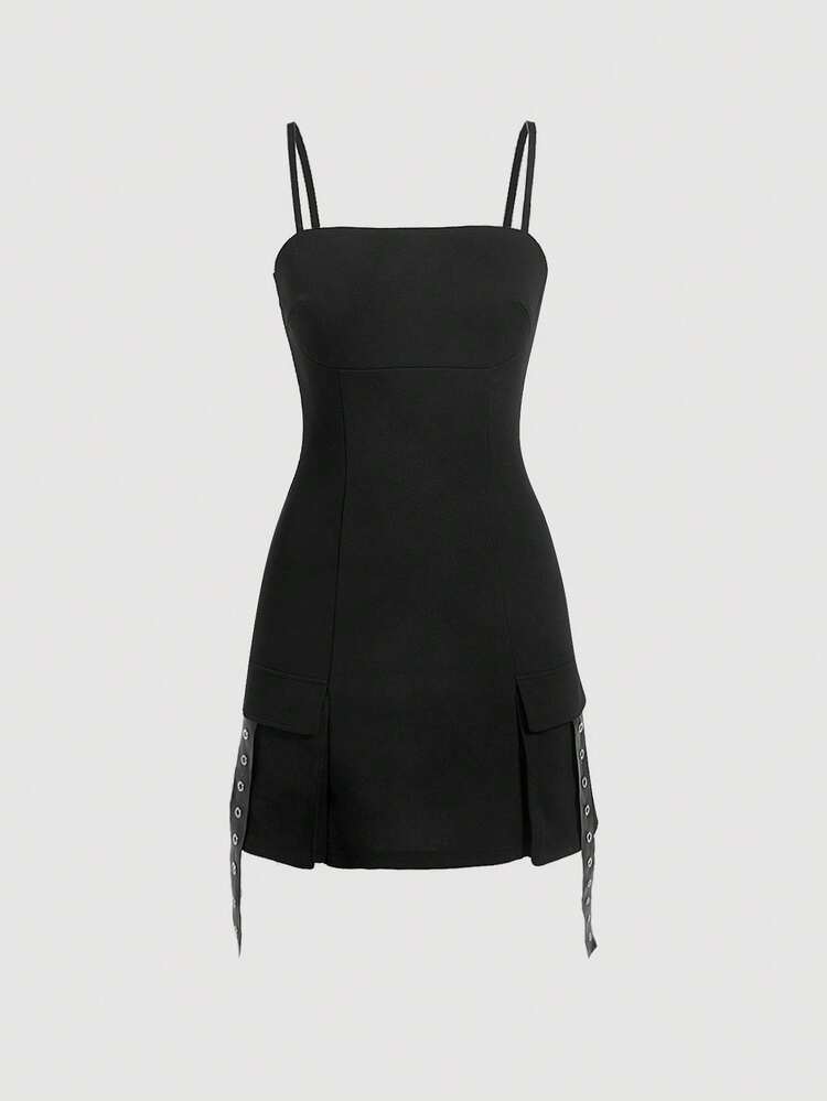 Women's Overall Dress With Suspender Straps