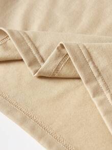 SHEIN 小女孩可愛貓咪標語印花短袖 T 卹