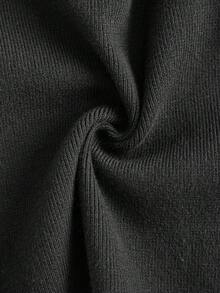 SHEIN DECDS 女款有扣透視袖毛衣,帶蝴蝶結細節 - 黑色 - 查看 10