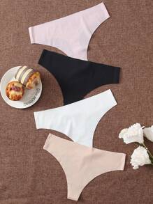 4 piezas set  bragas sin costura - Multicolor - Ver 1