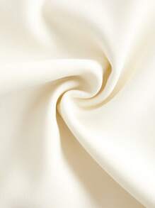 SHEIN DECDS 純色高腰寬褲 - 杏色 - 查看 10