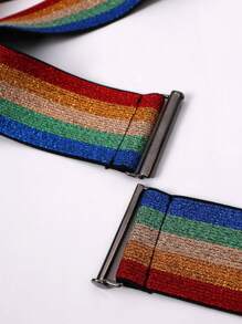 男性彩虹條紋內褲配件