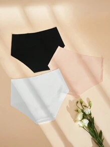 3pack No Show Solid Panty Set - Multicolor - View 2