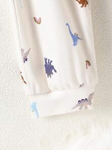 嬰兒男孩3入組恐龍印花家居長褲 - 彩色 - 查看 7