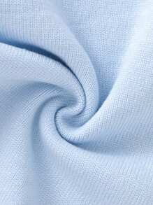 Baby Girls' Cartoon Pattern Sweater Dress - Blue - View 3