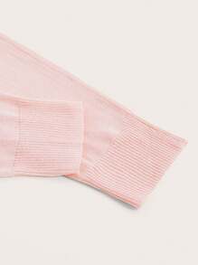 SHEIN MOD 女式青果領長袖開襟衫 - 粉色 - 查看 3