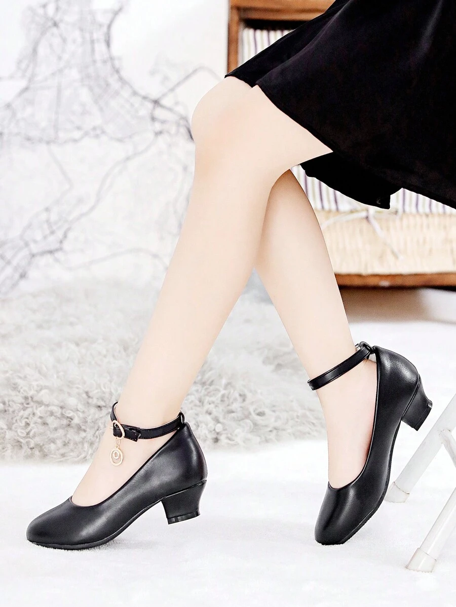 Party Dress For Winter With ' High Heels - Black - View 1