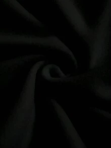 INAWLY Women's Crown Pattern Loose Fit Round Neck Sweatshirt - Black - View 3