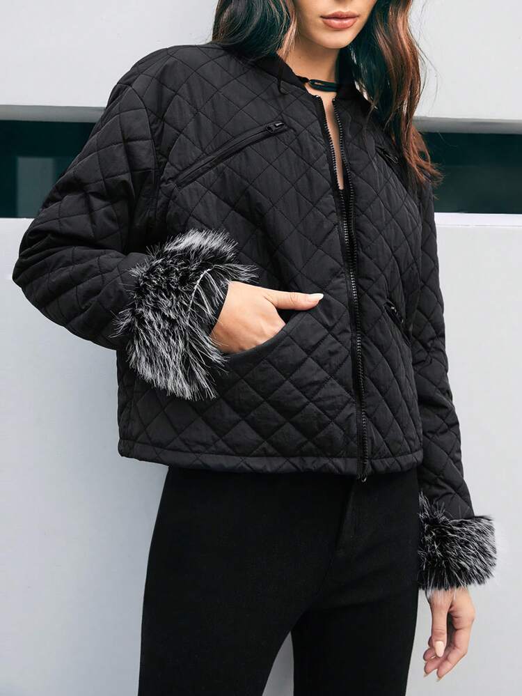 Women's Solid Color Simple Style Padded Padded Coat Clothes Winter