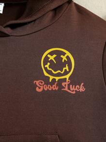 SHEIN Girls' Printed Big Kid Set - Coffee Brown - View 6