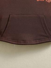 SHEIN Girls' Printed Big Kid Set - Coffee Brown - View 5