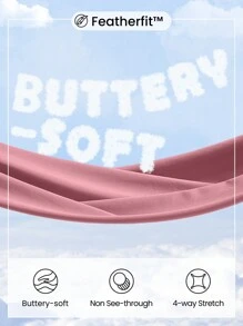 GLOWMODE FeatherFit™ Energy Factor Ruched Tee With Thumbhole - Dusty Pink - View 4