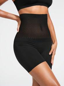 SHAPORA Women's Fishnet Splicing Shapewear Shorts