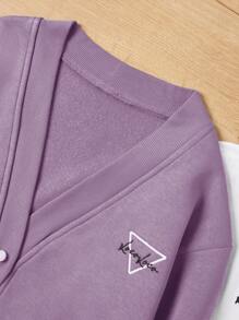 RueChic Nastolatek Dziewczyny Nadrukowany Koszulka  I Kurtki Komplety Biżuterii