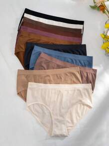 Kích thước lớn Của phụ nữ Màu thuần Đồ lót ( 11 cái/bộ ) - Nhiều màu - Xem 6