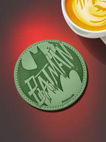 Batman X ROMWE 1 Pieza Posavasos De Taza Verde - Verde - Ver 1
