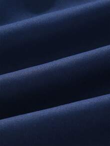 Manfinity EMRG 男士字母拼接束口腰長褲 - 藏蓝色 - 查看 3