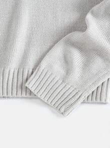 Muchica Women's American Style Patterned Sweater - Grey - View 6