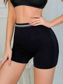 Của phụ nữ Sọc Quần short bé trai Quần lót không đường may - màu đen - Xem 3