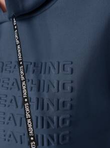 Mulvari 連帽抽繩衛衣連身裙 - 藍色 - 查看 5