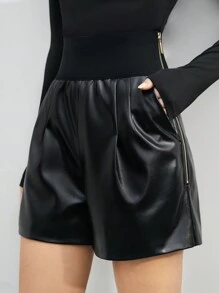 Anewsta Pantalones Cortos Para Mujer - Negro - Ver 3