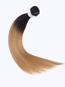 1pc Golden Ombre Color Virgin Human Hair Remy Hair Weave Human Hair Bundles Can Do Ponytail - S1/27 - View 3