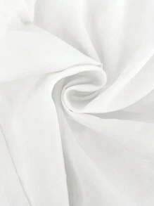 SHEIN EZwear Плюс сорочка з рюшами спереду - Білий - Переглянути 6
