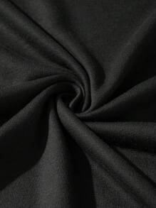 Manfinity EMRG Nam Gấu Hoạt hình In Áo nỉ - màu đen - Xem 3