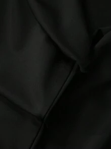 RueChic Men Slogan Graphic Zip Up Drawstring Hoodie - Black - View 4